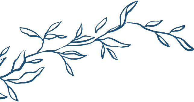 Left floral decoration